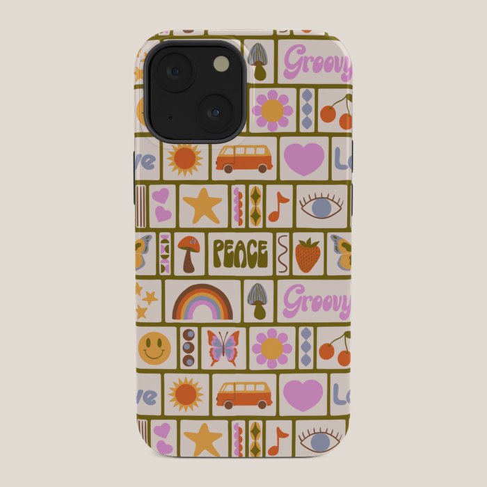 1970s Retro Pop Culture Icons iPhone Case