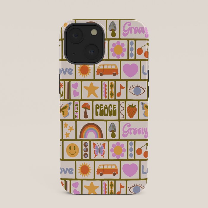 1970s Retro Pop Culture Icons iPhone Case