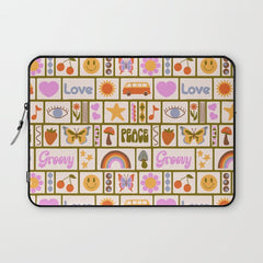 1970s Retro Pop Culture Icons Laptop Sleeve