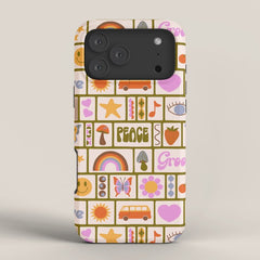 1970s Retro Pop Culture Icons iPhone Case