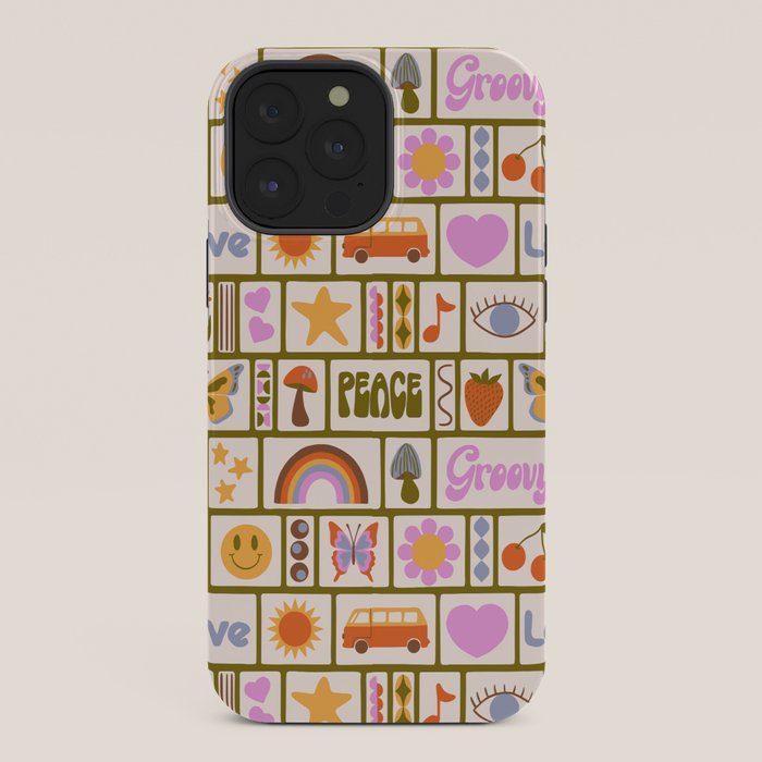 1970s Retro Pop Culture Icons iPhone Case