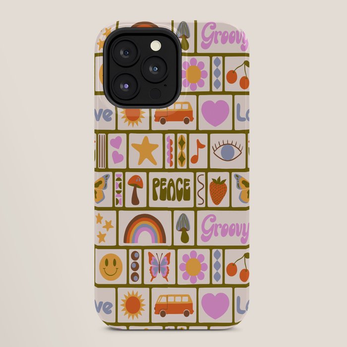 1970s Retro Pop Culture Icons iPhone Case