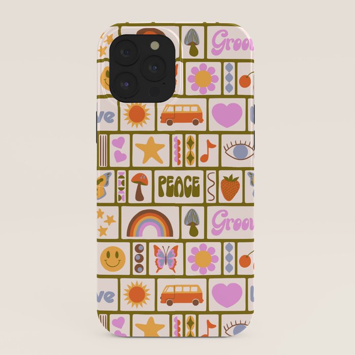 1970s Retro Pop Culture Icons iPhone Case