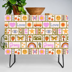 1970s Retro Pop Culture Icons Credenza