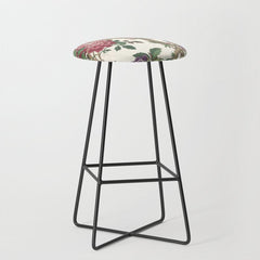 18th Century Chinoiserie Magpie Ivory Peony Garden Stool