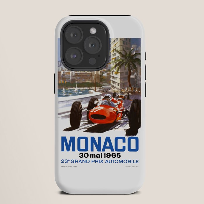 1965 Monaco Grand Prix Racing Poster iPhone Case