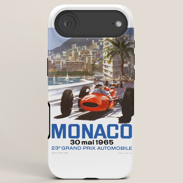1965 Monaco Grand Prix Racing Poster iPhone Case