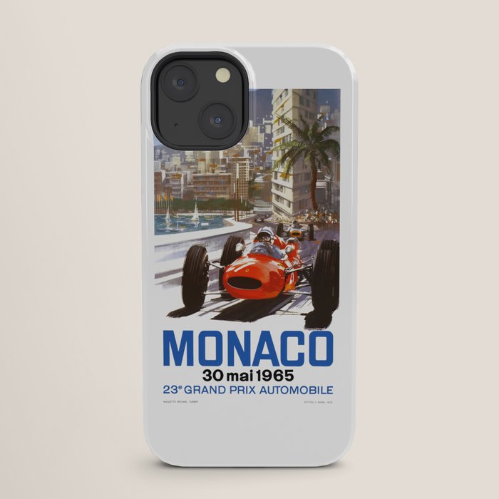 1965 Monaco Grand Prix Racing Poster iPhone Case