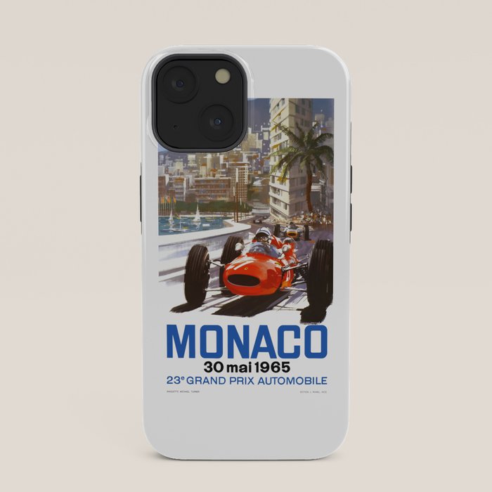 1965 Monaco Grand Prix Racing Poster iPhone Case