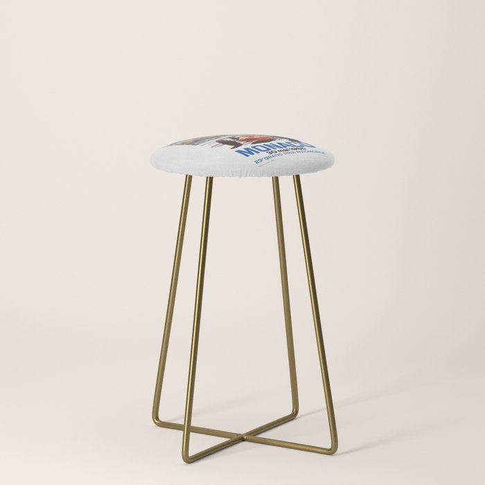 1965 Monaco Grand Prix Racing Poster Stool