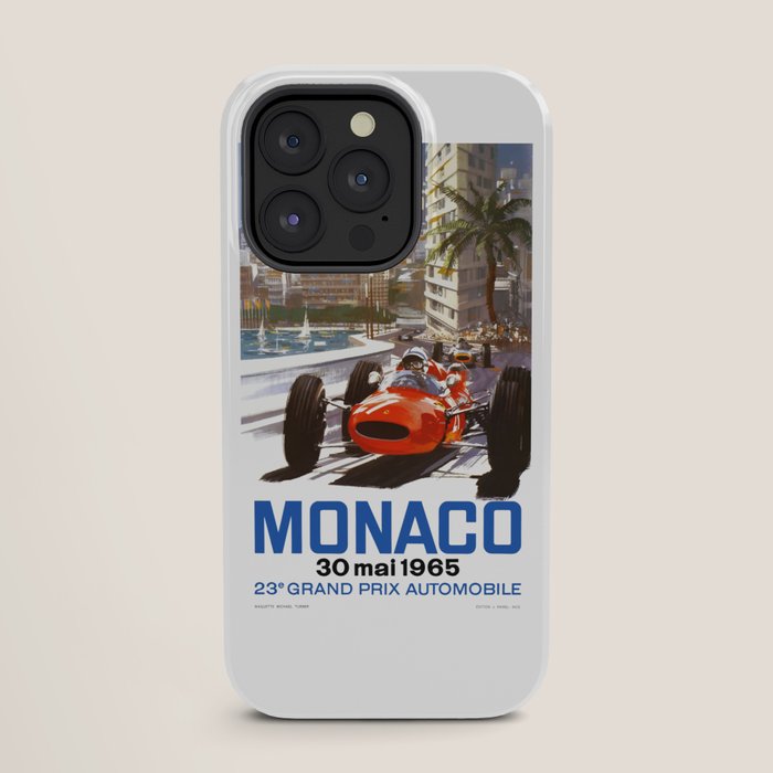 1965 Monaco Grand Prix Racing Poster iPhone Case