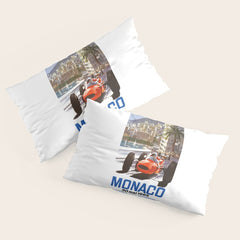 1965 Monaco Grand Prix Racing Poster Pillow Sham