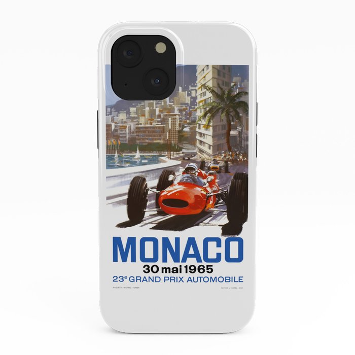 1965 Monaco Grand Prix Racing Poster iPhone Case