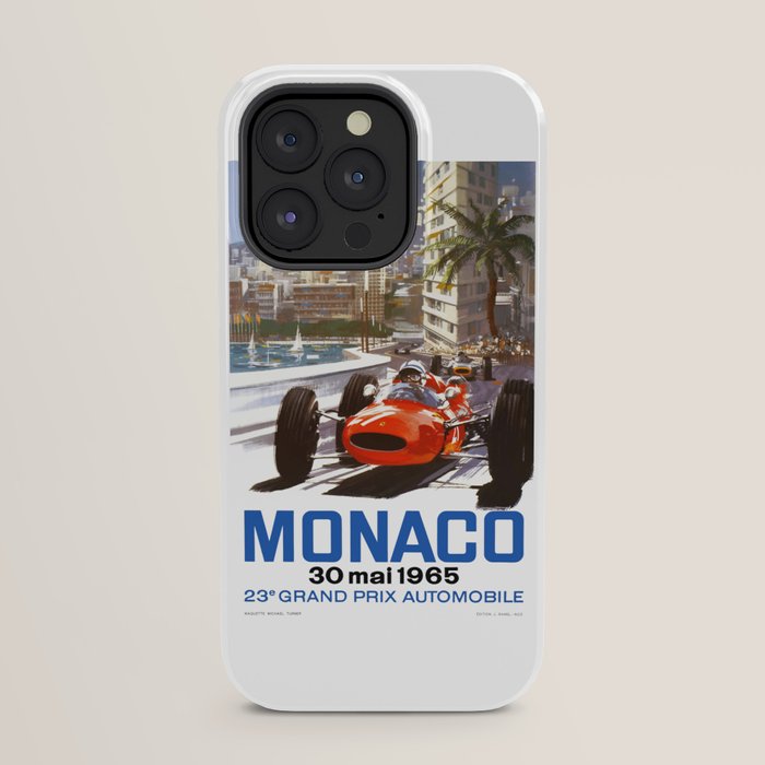 1965 Monaco Grand Prix Racing Poster iPhone Case