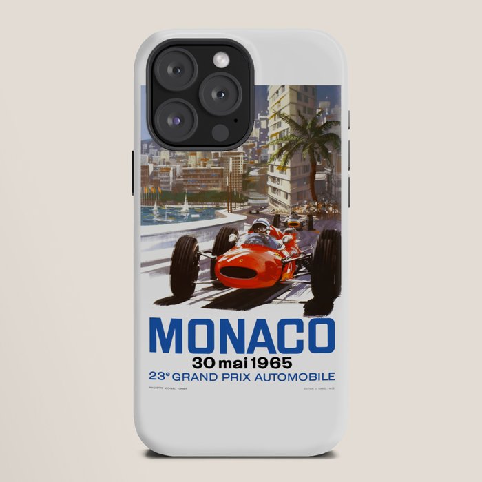 1965 Monaco Grand Prix Racing Poster iPhone Case