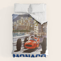 1965 Monaco Grand Prix Racing Poster Comforter
