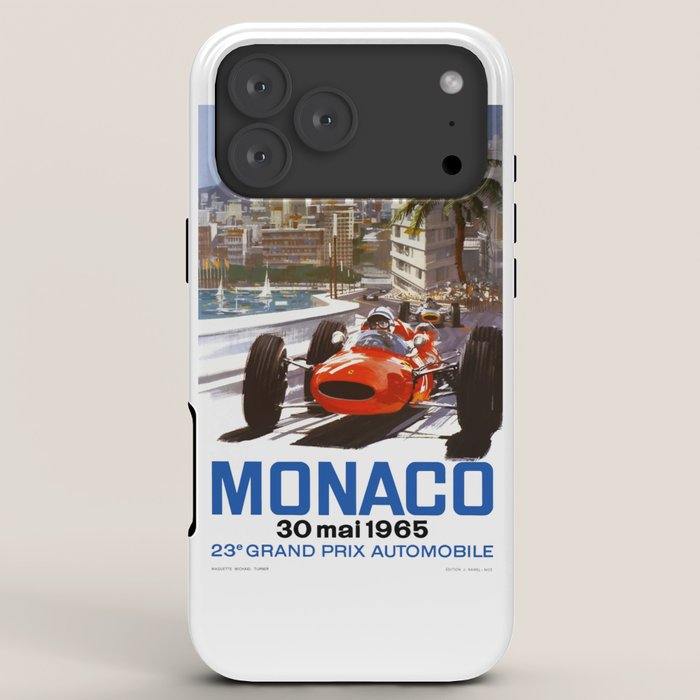 1965 Monaco Grand Prix Racing Poster iPhone Case