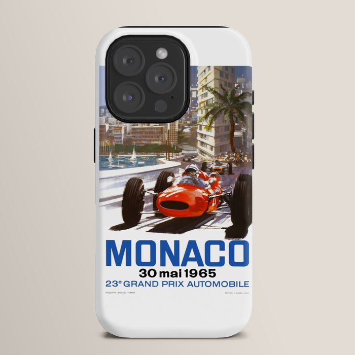 1965 Monaco Grand Prix Racing Poster iPhone Case