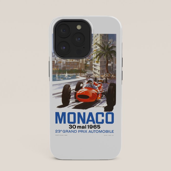 1965 Monaco Grand Prix Racing Poster iPhone Case