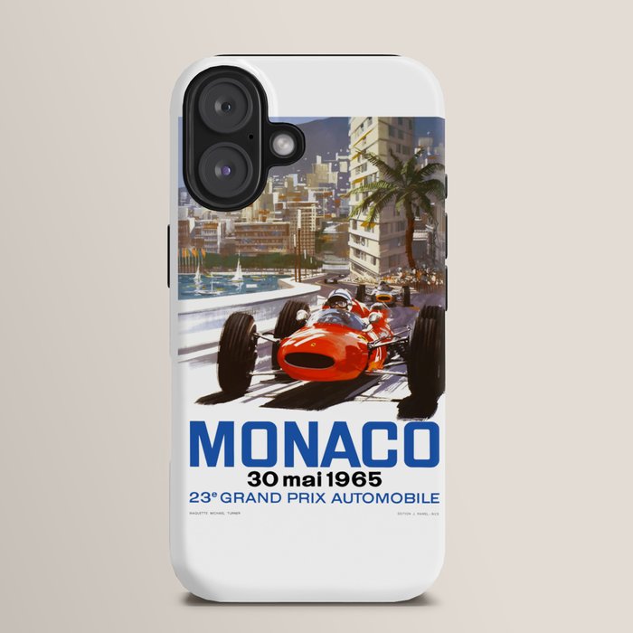 1965 Monaco Grand Prix Racing Poster iPhone Case