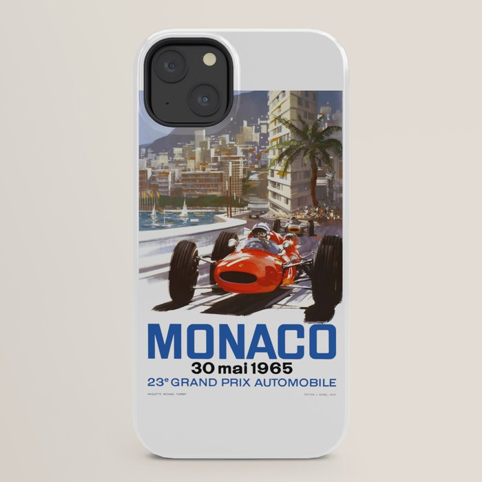 1965 Monaco Grand Prix Racing Poster iPhone Case