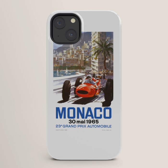 1965 Monaco Grand Prix Racing Poster iPhone Case