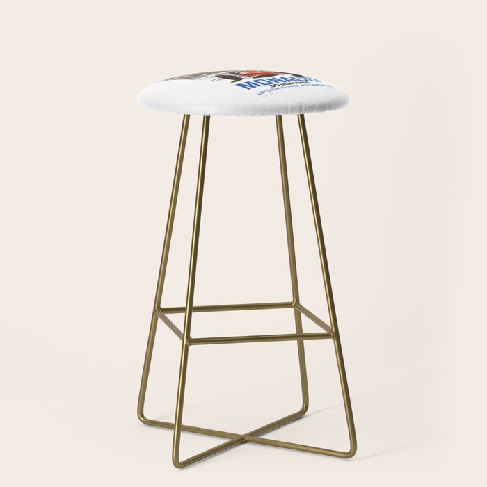 1965 Monaco Grand Prix Racing Poster Stool