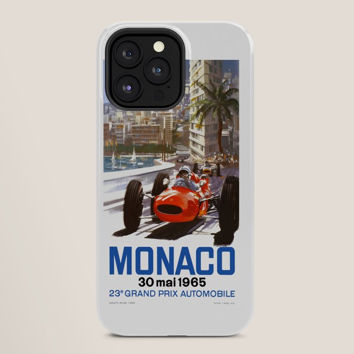 1965 Monaco Grand Prix Racing Poster iPhone Case