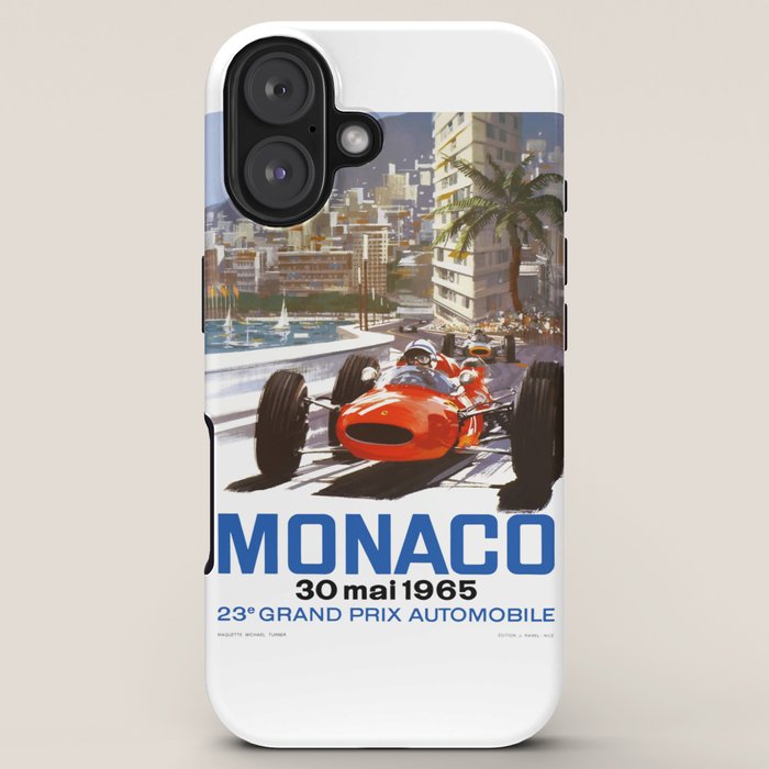 1965 Monaco Grand Prix Racing Poster iPhone Case