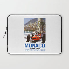 1965 Monaco Grand Prix Racing Poster Laptop Sleeve