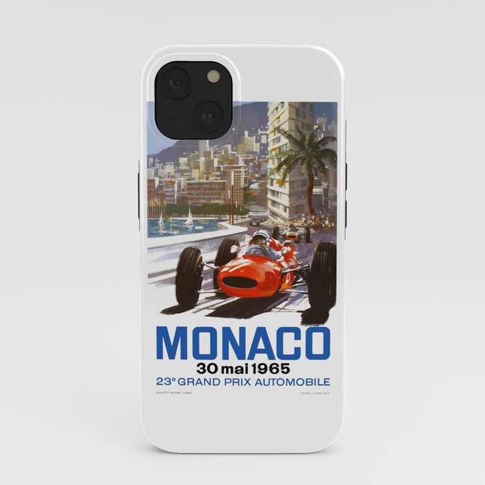 1965 Monaco Grand Prix Racing Poster iPhone Case
