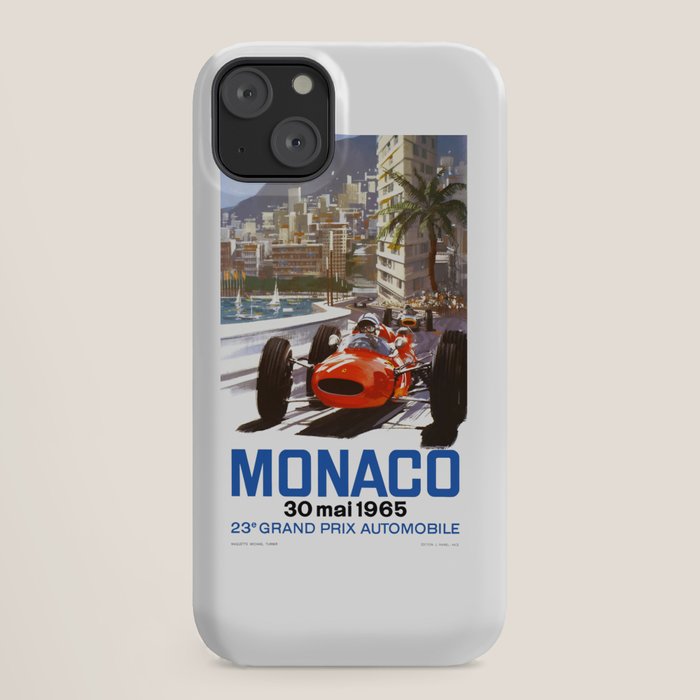 1965 Monaco Grand Prix Racing Poster iPhone Case