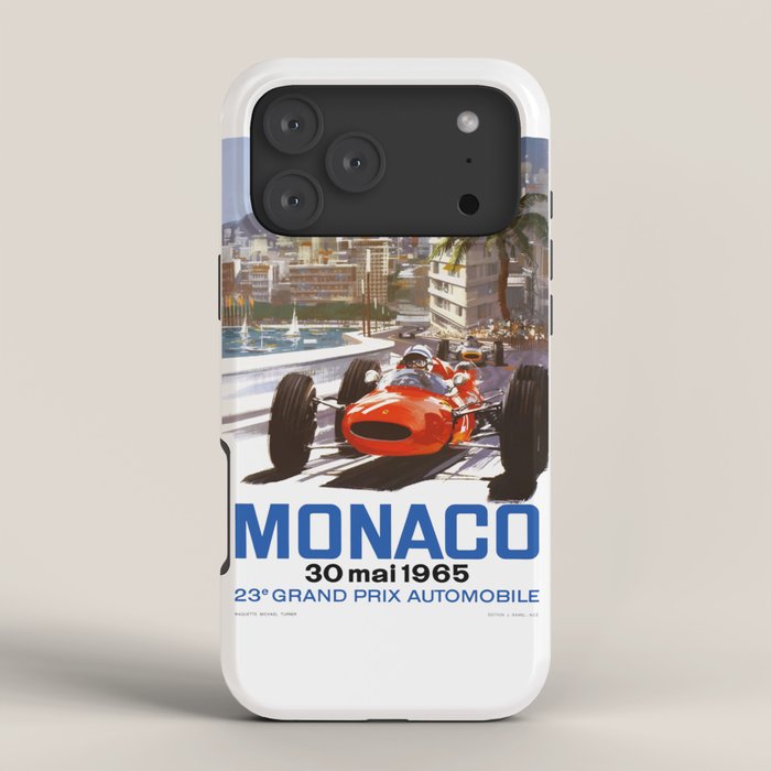 1965 Monaco Grand Prix Racing Poster iPhone Case