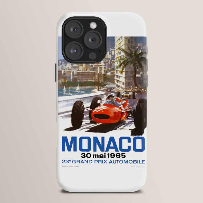 1965 Monaco Grand Prix Racing Poster iPhone Case