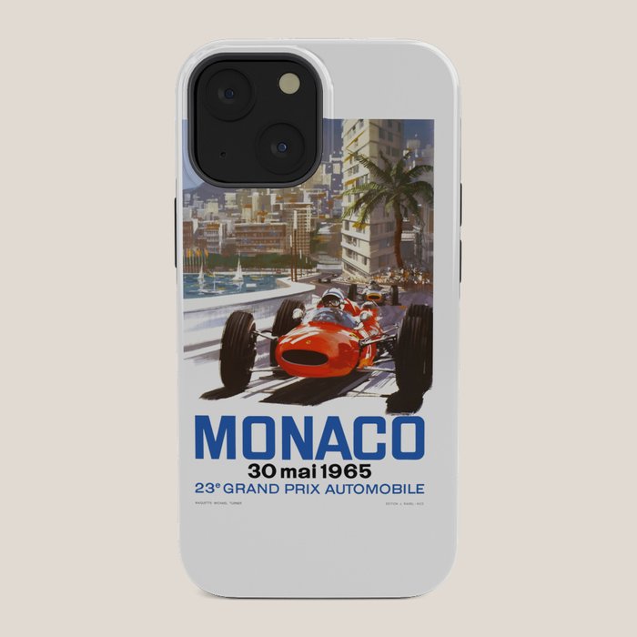 1965 Monaco Grand Prix Racing Poster iPhone Case