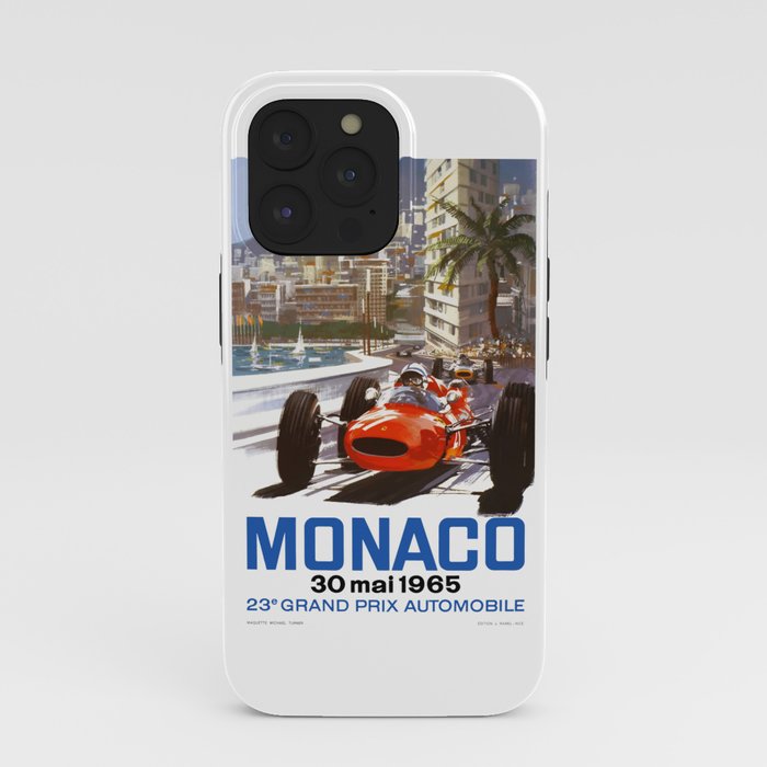 1965 Monaco Grand Prix Racing Poster iPhone Case