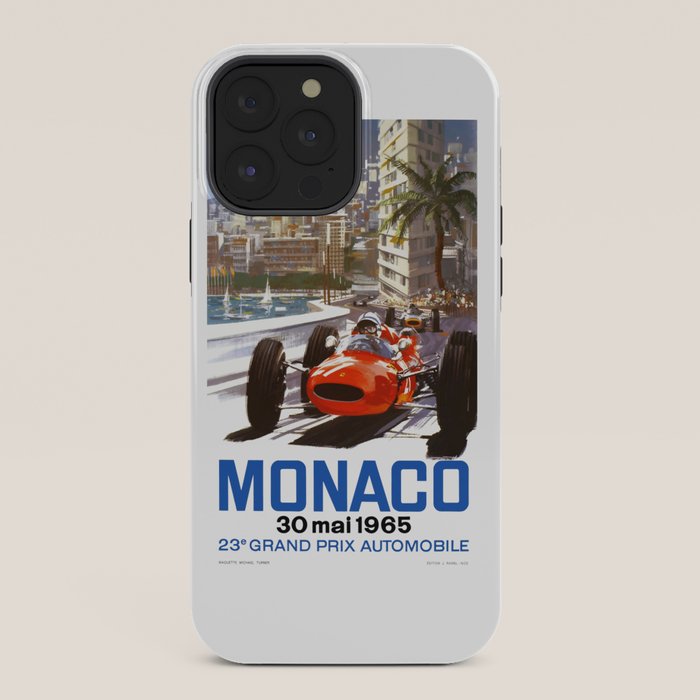 1965 Monaco Grand Prix Racing Poster iPhone Case
