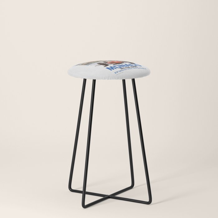 1965 Monaco Grand Prix Racing Poster Stool