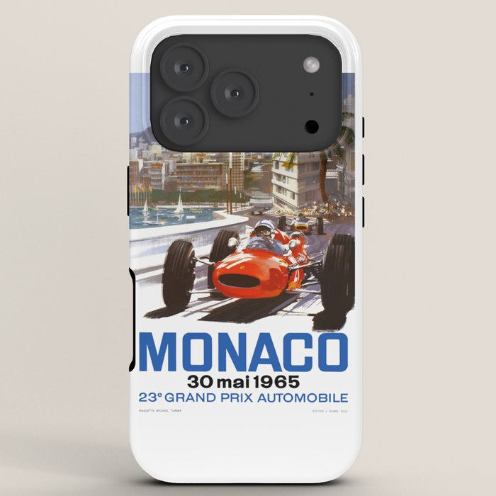 1965 Monaco Grand Prix Racing Poster iPhone Case