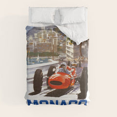 1965 Monaco Grand Prix Racing Poster Comforter