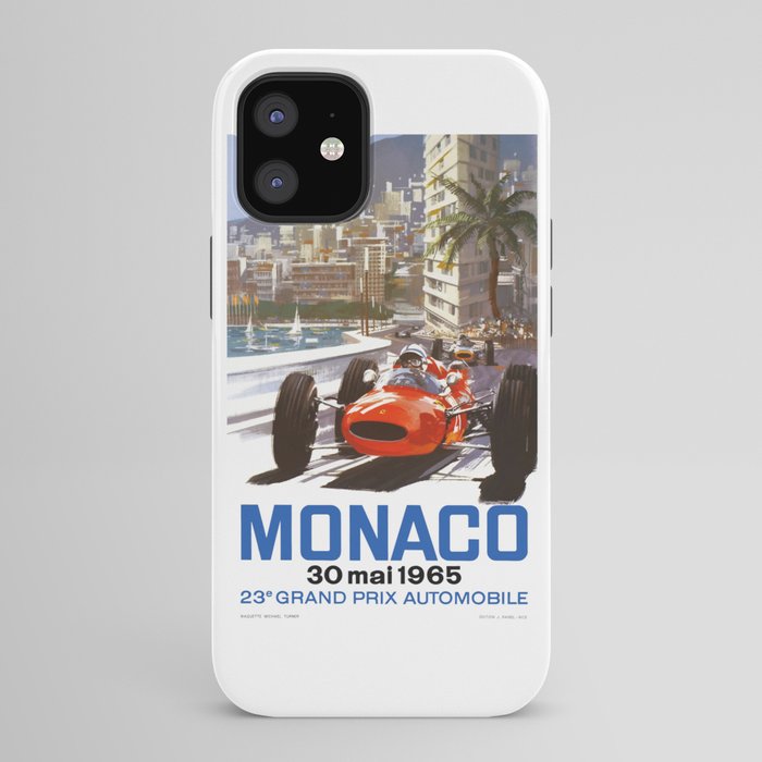 1965 Monaco Grand Prix Racing Poster iPhone Case