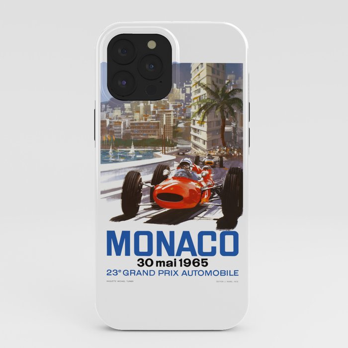 1965 Monaco Grand Prix Racing Poster iPhone Case