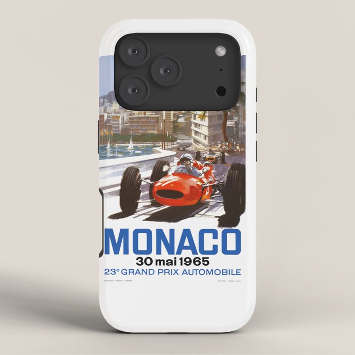 1965 Monaco Grand Prix Racing Poster iPhone Case