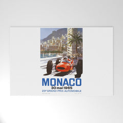 1965 Monaco Grand Prix Racing Poster Welcome Mat