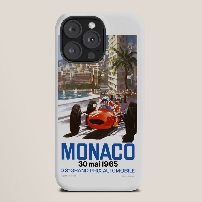 1965 Monaco Grand Prix Racing Poster iPhone Case