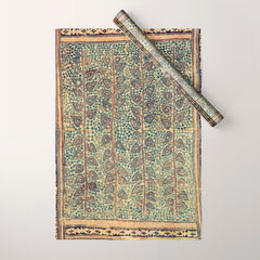 18th Century Indian Tree Textile Digital Art Painting  Wrapping Paper