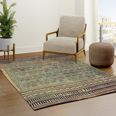 18th Century Indian Tree Textile Digital Art Painting  Rug