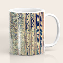 18th Century Indian Tree Textile Digital Art Painting  Coffee Mug