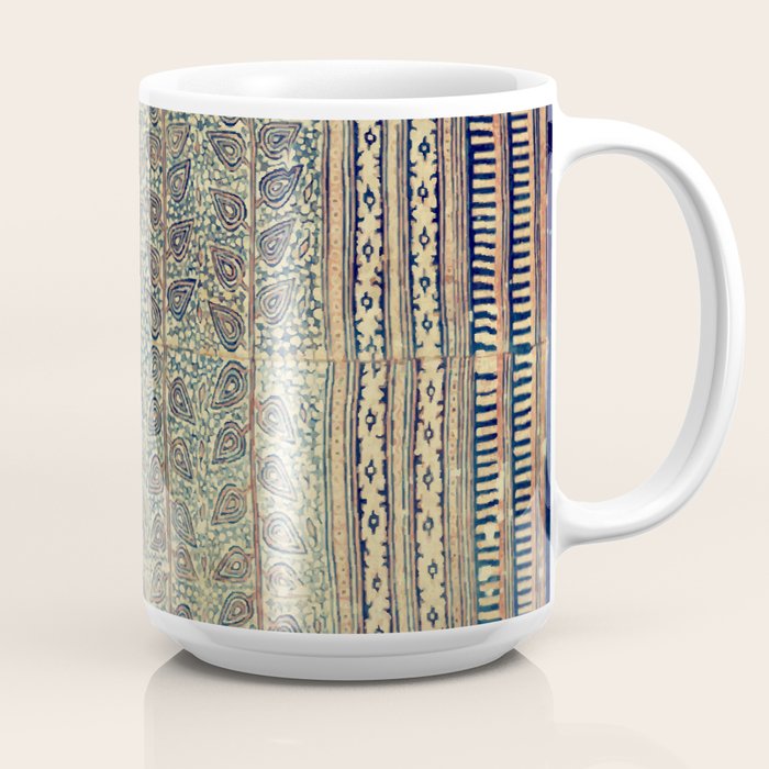 18th Century Indian Tree Textile Digital Art Painting  Coffee Mug