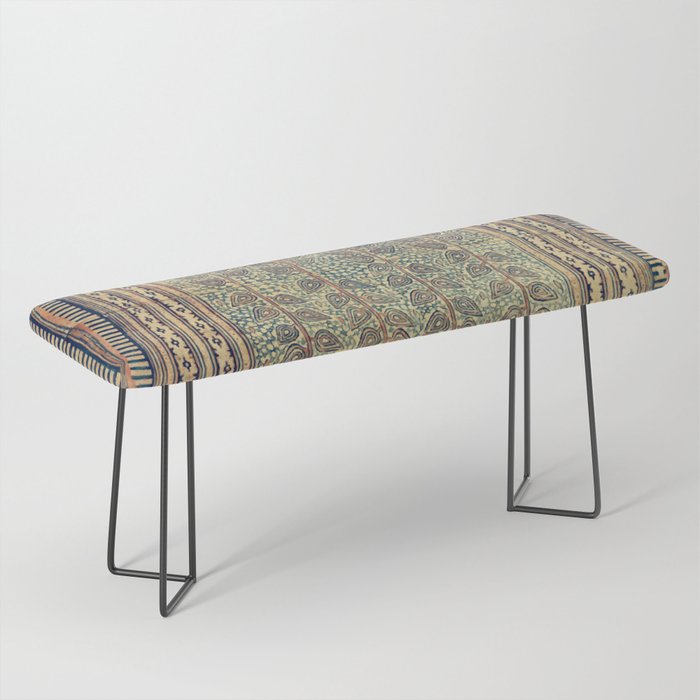 18th Century Indian Tree Textile Digital Art Painting  Bench